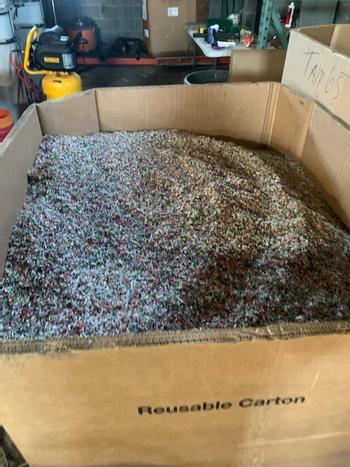 PVC, PE, Trace Metal Chopped Wire Tailings